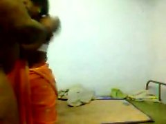 desi indian maid massaging and blowjob to owner