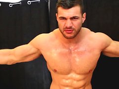 massive shredded muscle god has straight guy suck cock