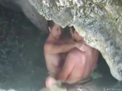 Couple caught fucking on the beach