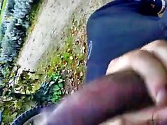 Public wanking and dickflash - drive - Cock Flashing