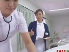 Japanese Nurse Sucking Her Patients Cock