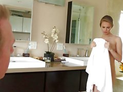 Deep anal invasion for Jillian Janson by her daddy