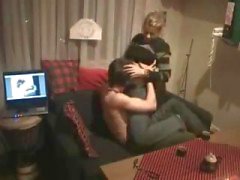 Amateur blonde teen giving her boyfriend a blowjob on hidden cam