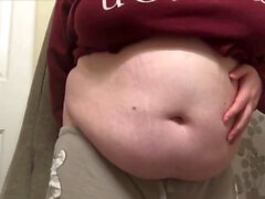 Bbw inflation, bbw belly air inflation, belly