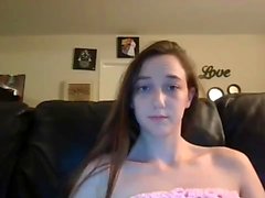 Teen webcam striptease