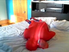 Red morph man humps spiderman and shoots though his suit