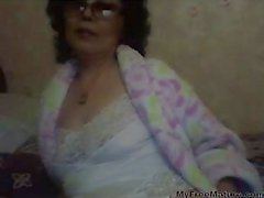 54 Yo Russian Granny Mom Webcam Show