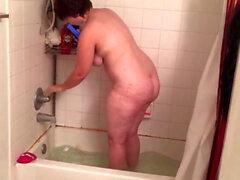 Hidden shower, hidden cam masturbation