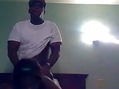 Sexy black college girl getting slutted out