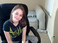 Horniest Amateur Brunette 19yo Teen facesitting on Webcam