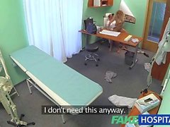 FakeHospital Triple cumshot from doctor when his mistress visits his office