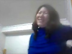 Chinese wife show tits on webcam