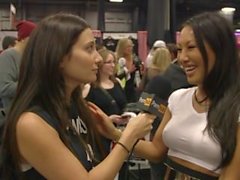 Asa Akira & Cherokee D Ass at eXXXotica 2015 with Pornhub Aria PornhubTV