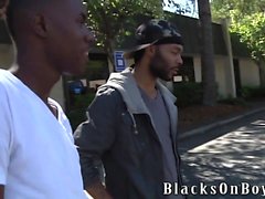 Chris Kingston Gets Fucked By Two Black Guys