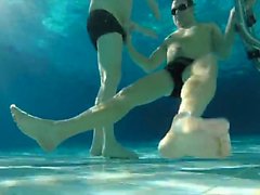 fun underwater in a swimming