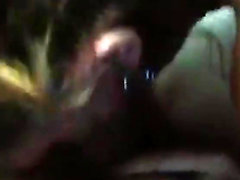 Street whore swallows load in car