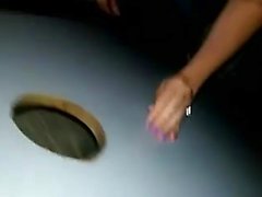 Spouse glory hole cum exchange with shooting husband