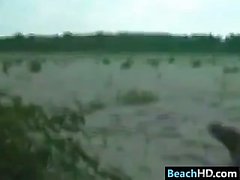 Cute Lesbians At The Beach