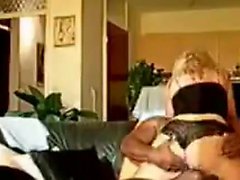 Black man fuck blonde whore