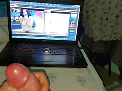 Sega con sborratona handjob cum