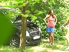 Captive Girlfriend Got Stuck In The Woods