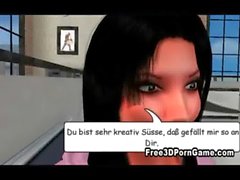 Two sexy 3D cartoon german hotties talking dirty