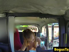 Cocksucking taxi czech fucked on backseat