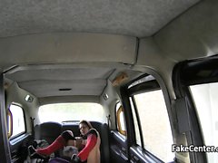 Squirting in taxi after jerking