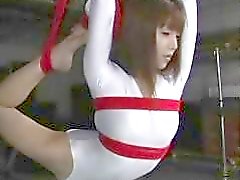 Flexible Japanese slut gets tied up and violated by her captor