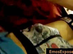 Two gay emo twinks making out on the bed part6