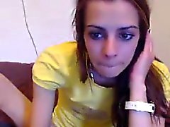 Skinny Cam Girl Plays With Her Pussy