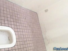 Kinky asian urinating