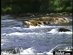 Wild Lesbian sex in the nature