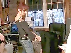 Boss gets banged in the office