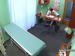 Russian babe fucking doctor in his office
