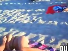 Horny Nudists Getting It On At A Beach
