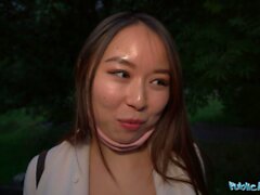 Public Agent Cheeky Asian wants to pay to fuck his massive fat cock