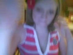 NN Russian webcam girl teasing on kitchen