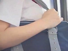 asian teen schoolgirl groped in bus by group