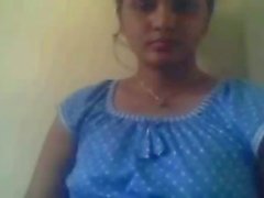 Indian coworker Supriya exposing her breasts on webcam