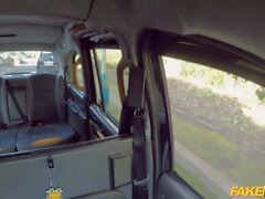 fake taxi anal training for blonde cock gobbler louise lee