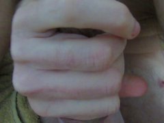 Autofellatio - Self suck and big creamy cum in my mouth #10