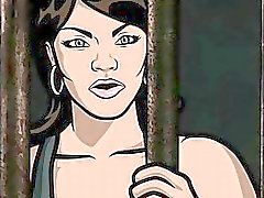 Archer Porn Jail sex with Lana