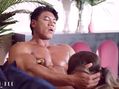 Muscle asian, muskel, asiatisch, asian muscle solo cum