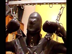 Slave Latex Encased Suspended Electro