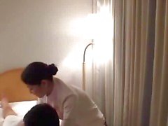 Customer gropes reluctant hotel masseuse Spycam