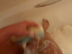jerking off in the shower
