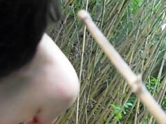 Kisaki Amateur Uncensored Fucks Outdoors In Cane Field