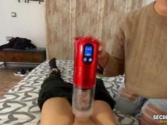 My stepsister helped me cum after catching me masturbating with a Sohimi Toy