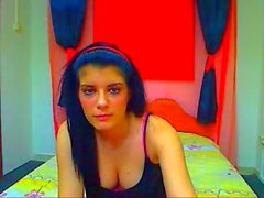 Webcam girl smoking 2 cigarettes at once #2